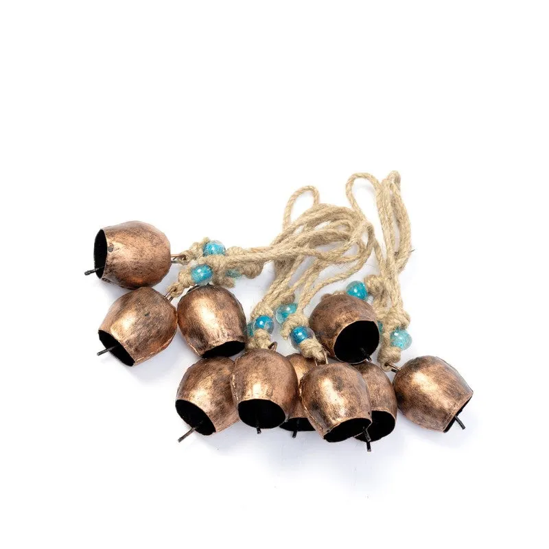 Aura Decorative Hanging Bell (Copper) - Set Of Ten media 6