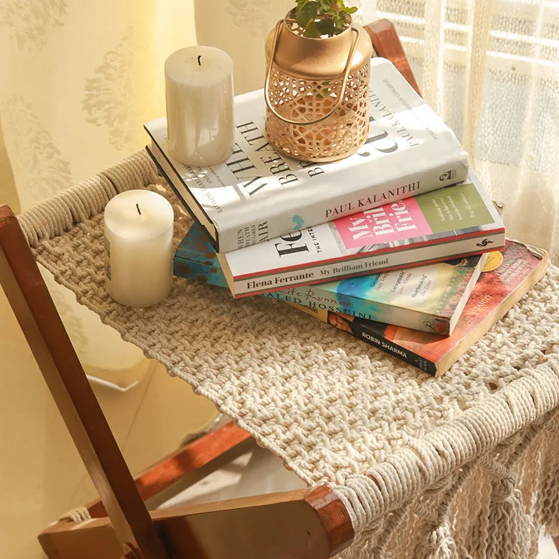 Arman Foldable Macrame Stool media 3
