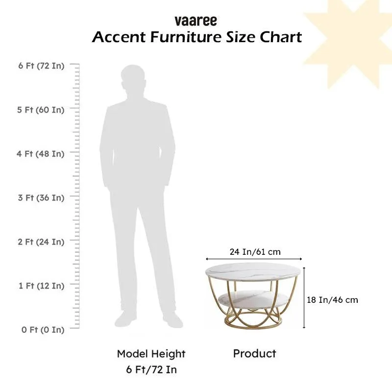 Mirage Elite Accent Table with Marble Top media 7