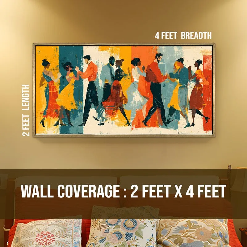 Dancera Canvas Wall Painting With Frame media 8