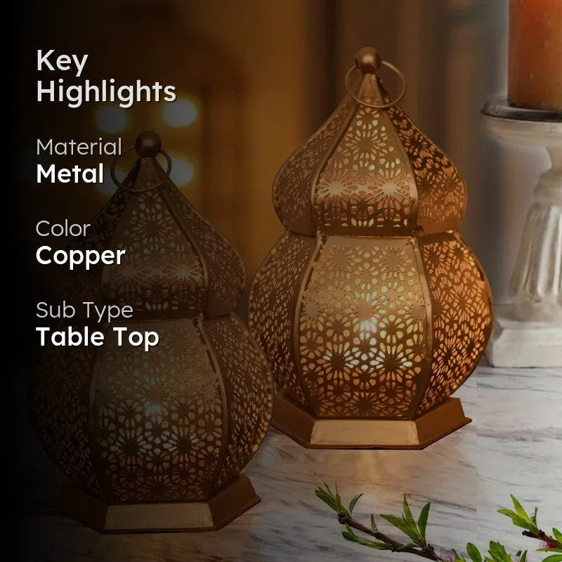 AuraFlicker Versatile Candle Holders (Copper) - Set Of Two media 2