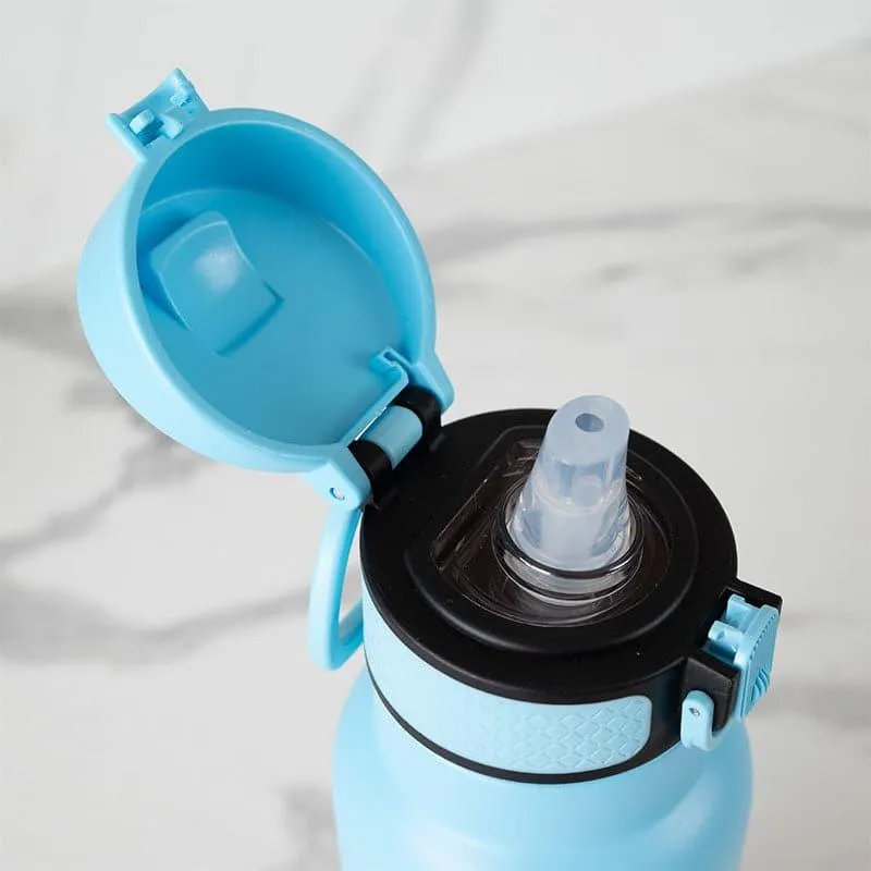 Magi Muse Hot & Cold Thermos Water Bottle (Blue & Yellow, 1000 mL Each) - Set Of Two media 4