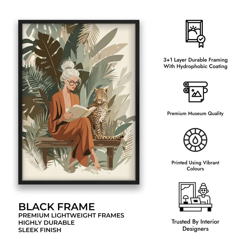 Wild Whimsy Canvas Wall Painting - Black Frame media 9