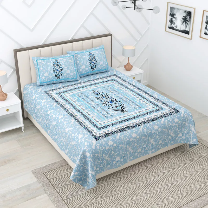 Aangan Petals Cotton Bedsheet - 180 TC media 1