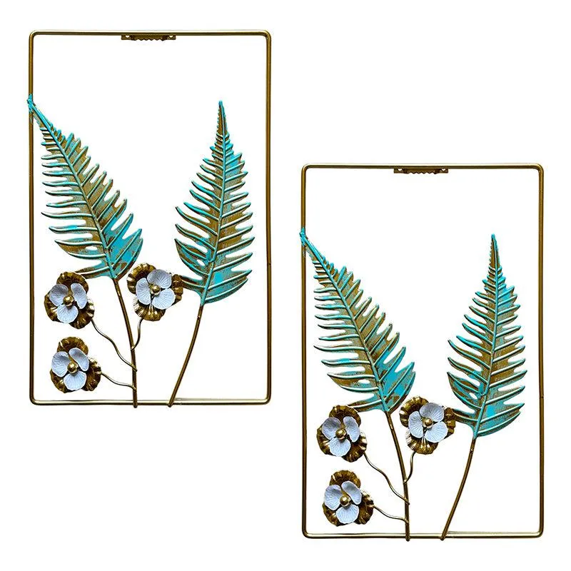 Sculpted Ferns Metal Wall Accent - Set Of Two media 4