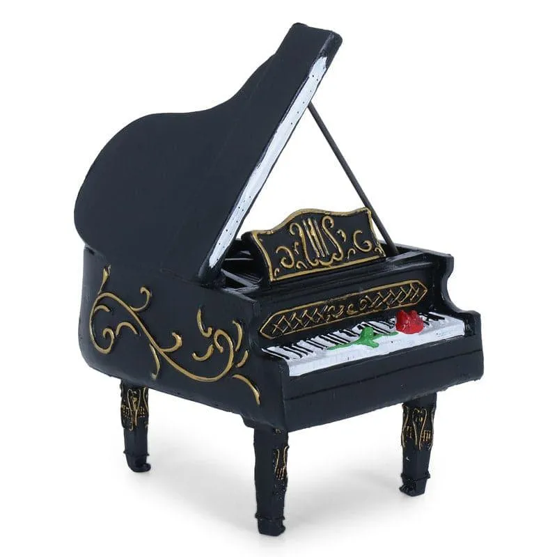 Piano Past Table Accent - Black media 4