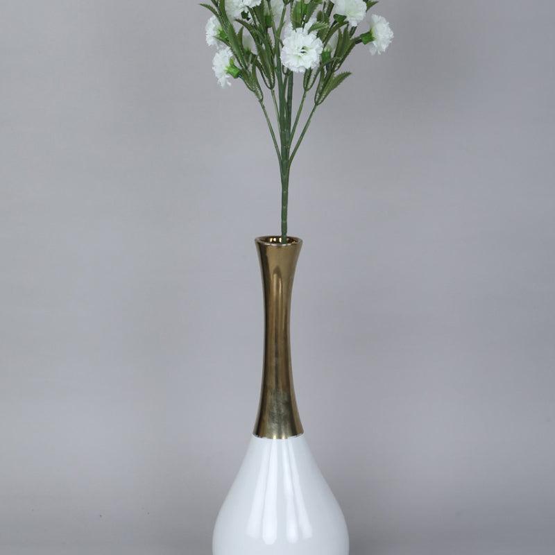 Faux Mini Chrysanthemum Bloom Bunch (White) - Set Of Three media 3