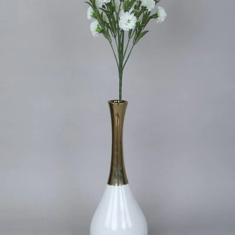 Faux Mini Chrysanthemum Bloom Bunch (White) - Set Of Three media 3