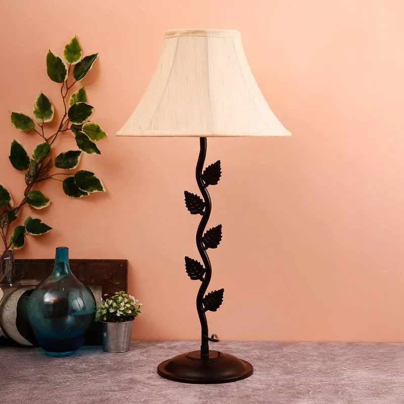 Skyrion Cotton Table Lamp With Iron Base - White media 3