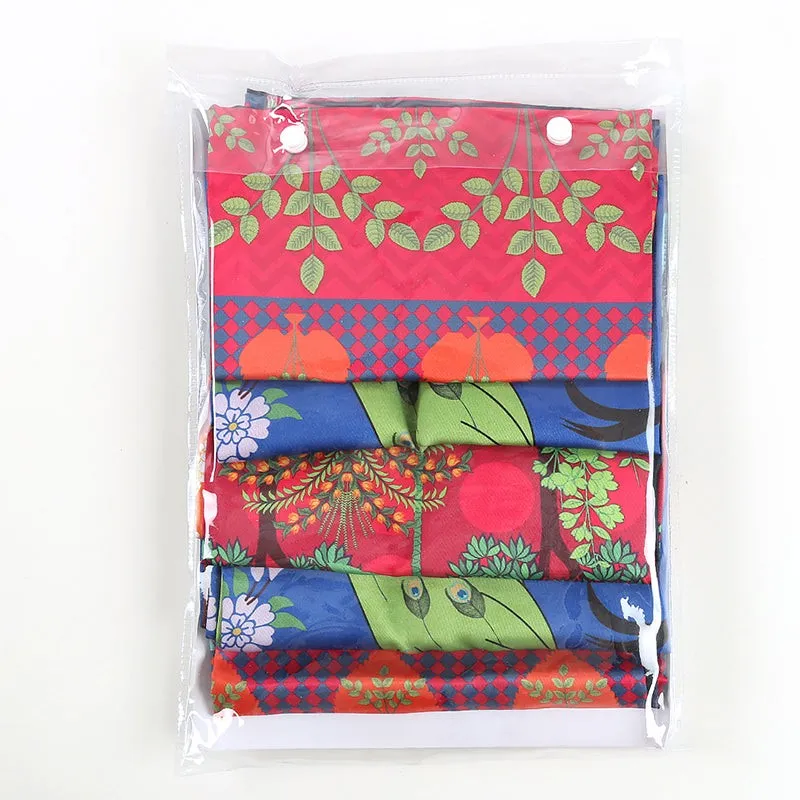 India Circus Vrindavana Games Printed Satin Cushion Cover - Set Of Five media 7