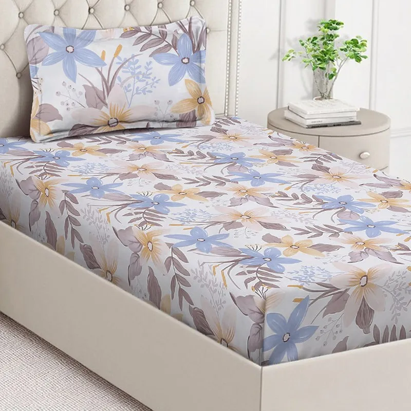 Bloom Dash Floral Bedsheet - 130 GSM media 4