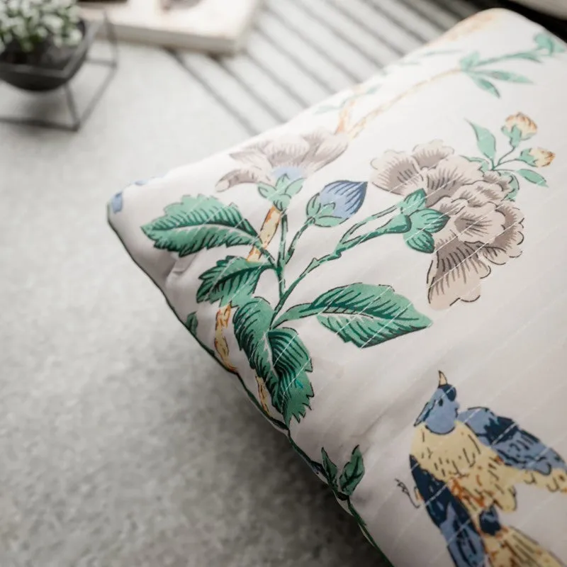 Floral Driftwood Cotton Cushion Covers - Set Of Three media 5