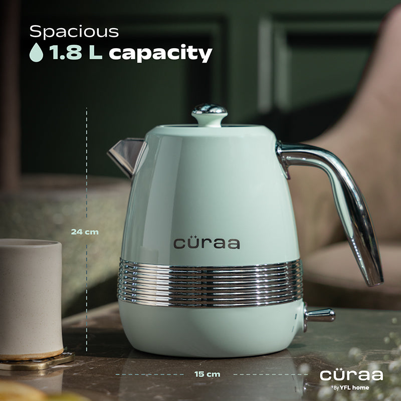 Cüraa By YFL Home Retro Electric Kettle (Green/2000 W) - 1.8 Litre media 9