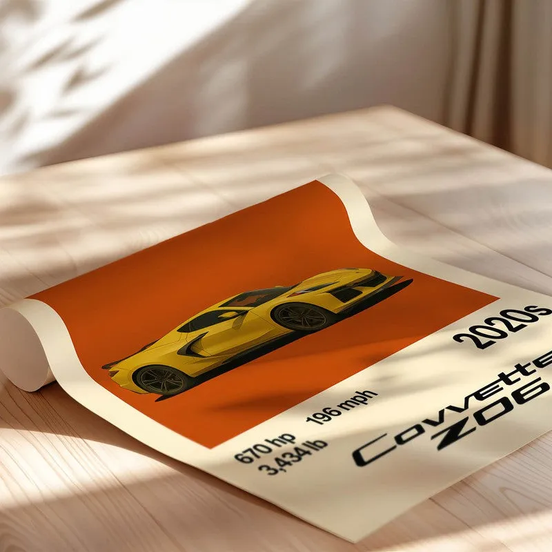 Corvette Z06 Legacy Wall Poster media 5