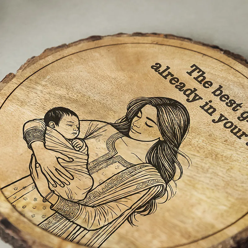 The Best Gift Wood Showpiece - Round media 4