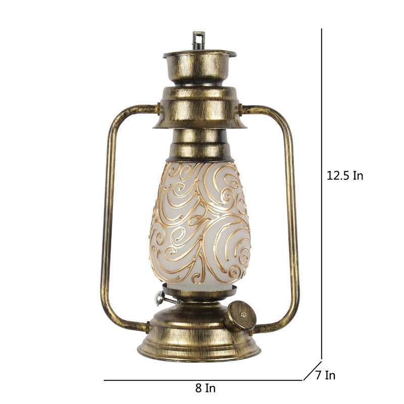 Saagar Mosaic Lantern Iron Wall Lamp - Gold media 7