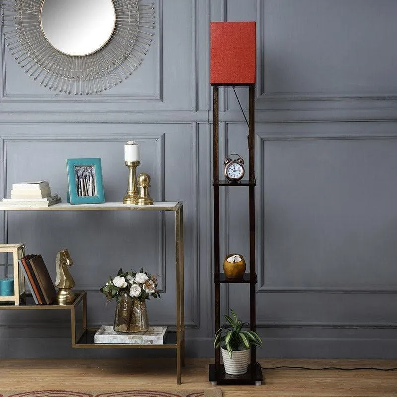 Diora Gleam Floor Lamp With Shelf media 3