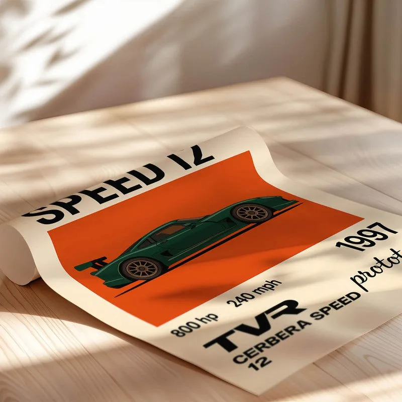 Cerbera Speed Legend Wall Poster media 5