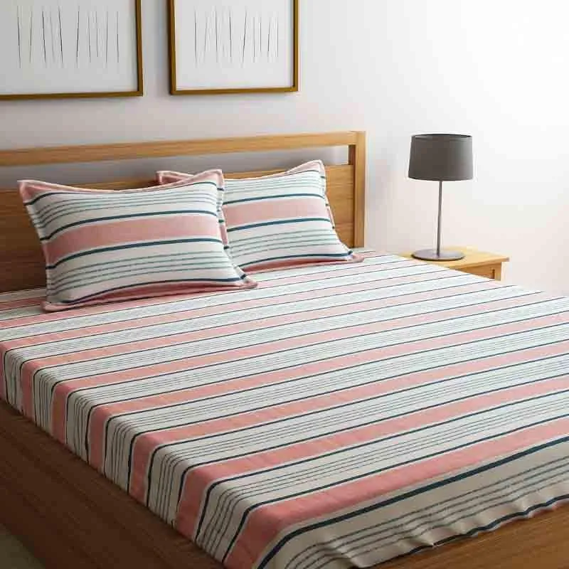 The Lovely Stripes Cotton Bedsheet - 210 TC media 3