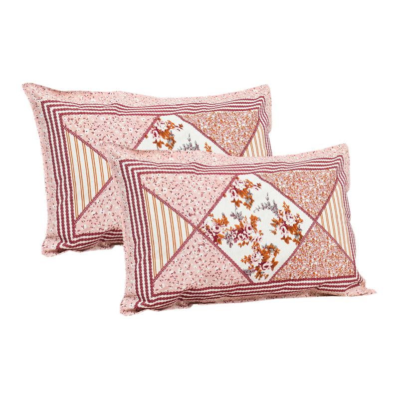 Kedari Cotton Bedsheet (Pink,White) - 160 TC media 6