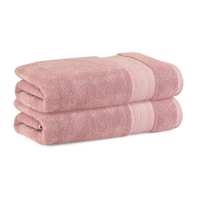 Reign Bath Towel (Pink) - Set Of Two media 3