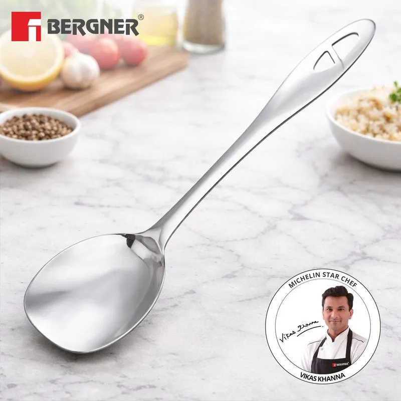 Solid Stainless Steel Serving Spoon - 35 CM media 4