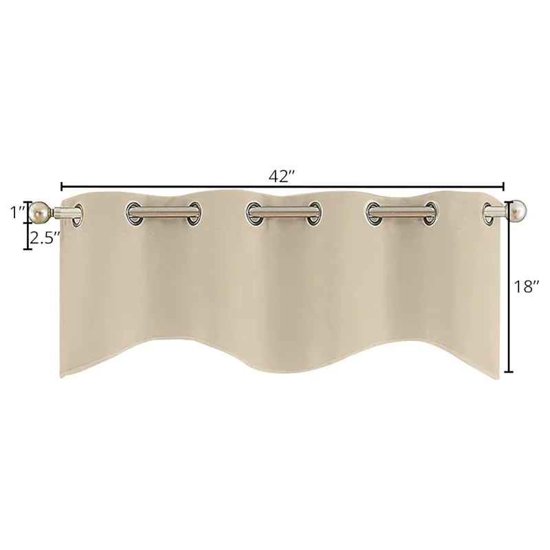 Vienna Pleated Curtain Valance (Beige) - Set Of Two media 8