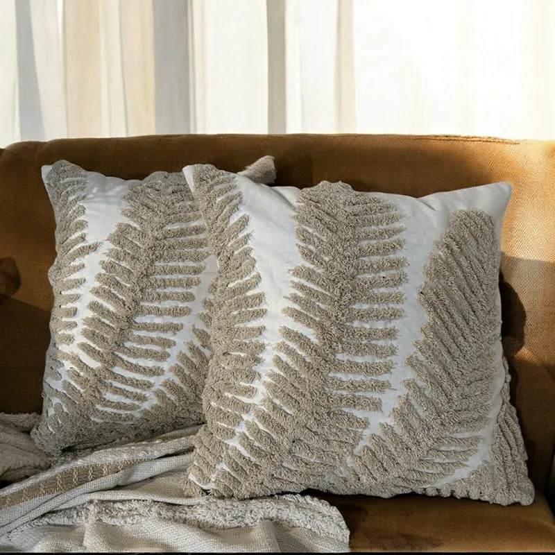 Pillowvive Tufted Cushion Cover Set - Set Of Two media 1