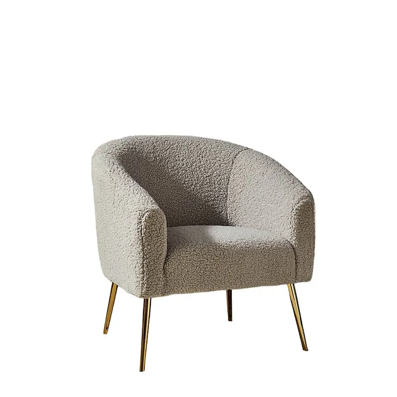 Stylo Neem Wood Accent Chair - Beige media 3
