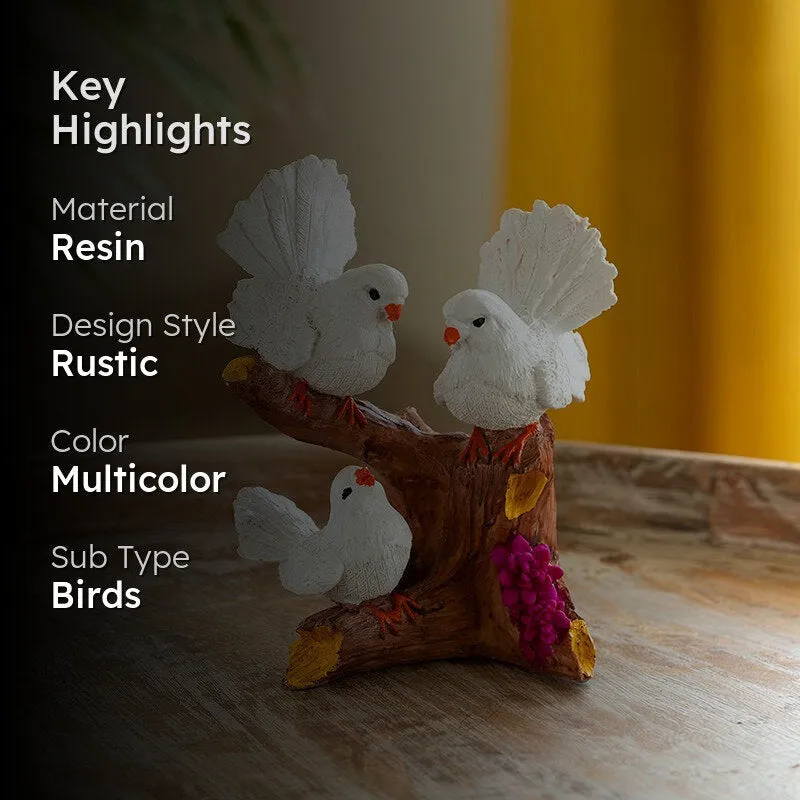 Turtle Dove Fam Resin Showpiece media 2