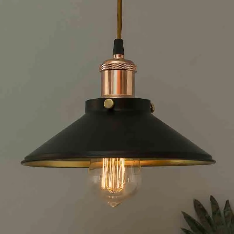Iris Metal Ceiling Lamp - Black/Bronze media 4