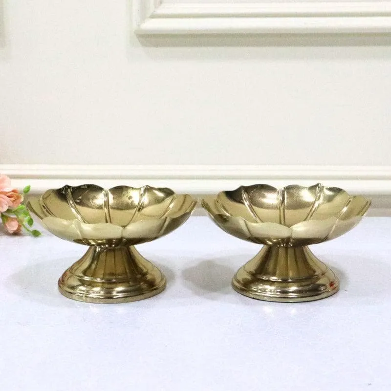 Yasha Floral Diya - Set Of Two media 3