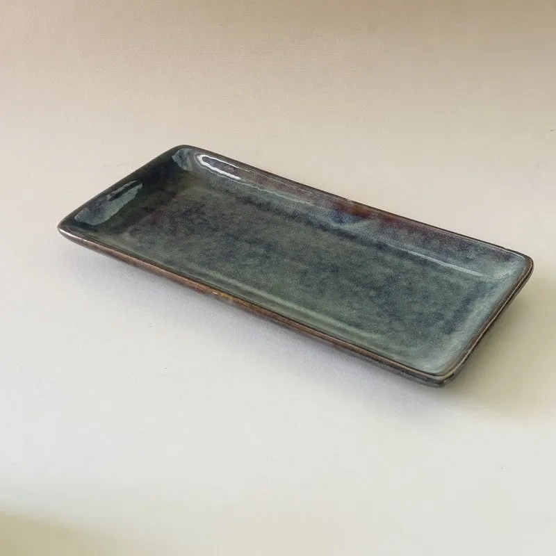 Ceramic Rectangular Platter - Olive media 4