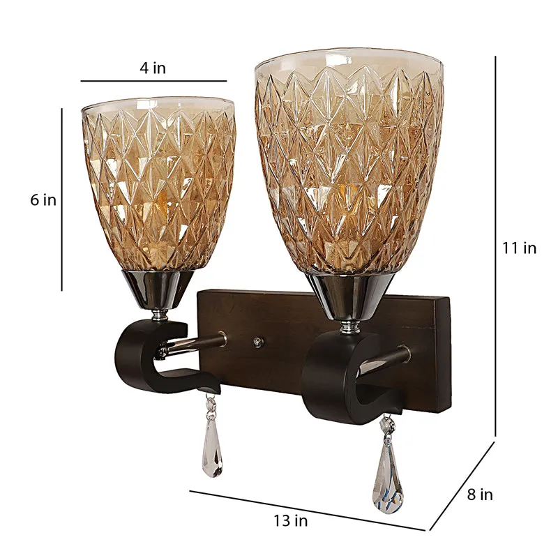 Maura Duo Wooden Wall Lamp media 10