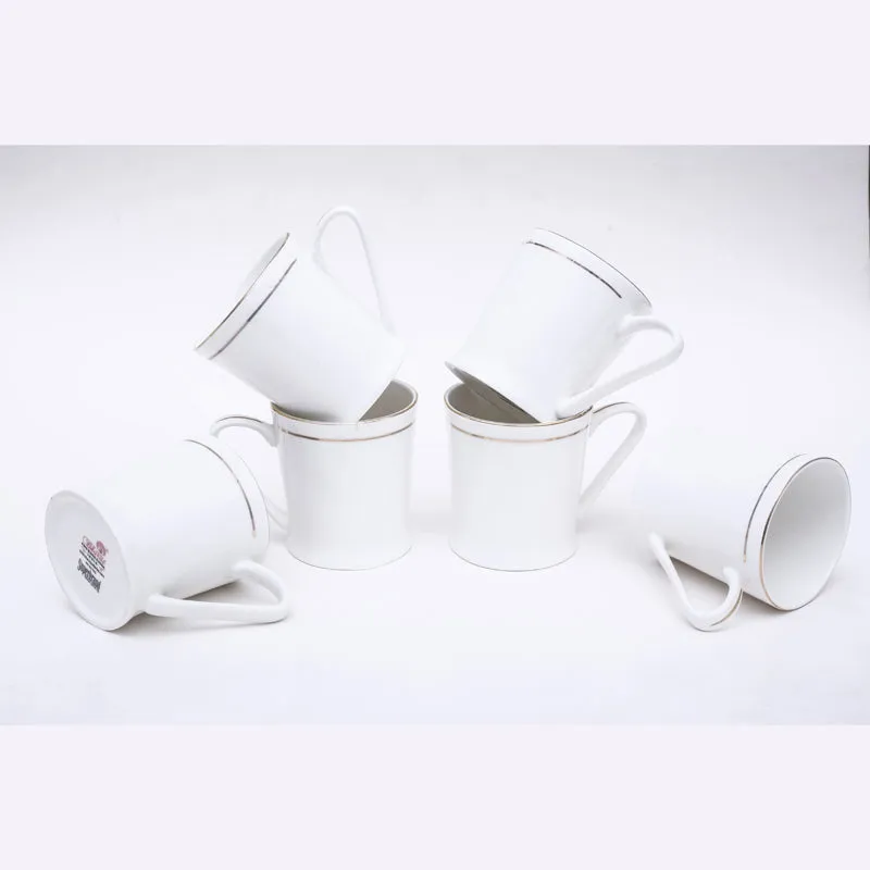 Atlasa Bone China Tea Cup (175 mL Each) -  Set of Six media 1