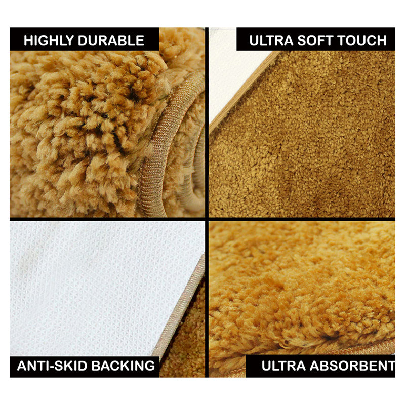 Nuo Luxe Micro Fiber Area Rug - Gold media 6