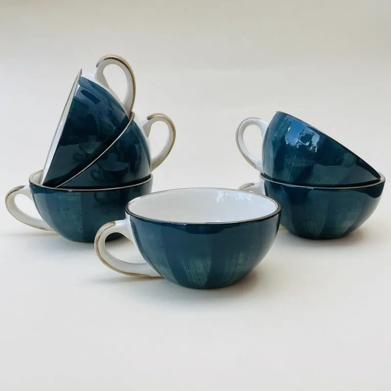 Bliss Ceramic Tea Cup (240 mL Each) - Set Of Six media 4