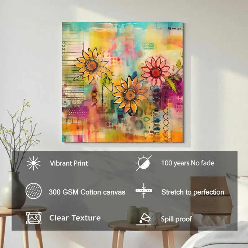 Abstra Floral Canvas Wall Art media 7