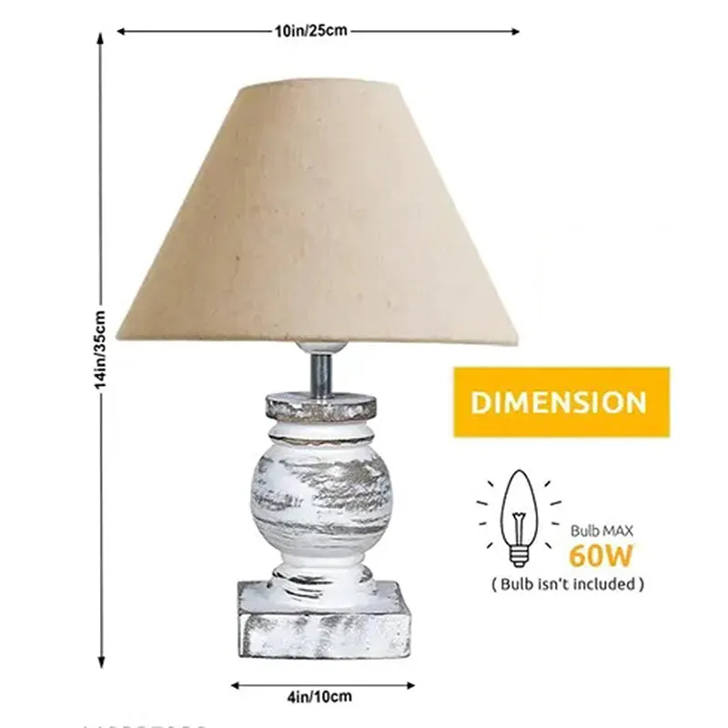 Aliora Nova Wooden Table Lamp - Beige media 5