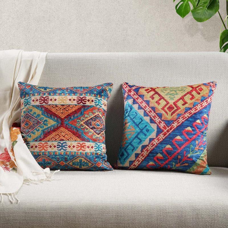 Swayam Royal Rangoli Polyester Cushion Cover - Set Of Two image 2