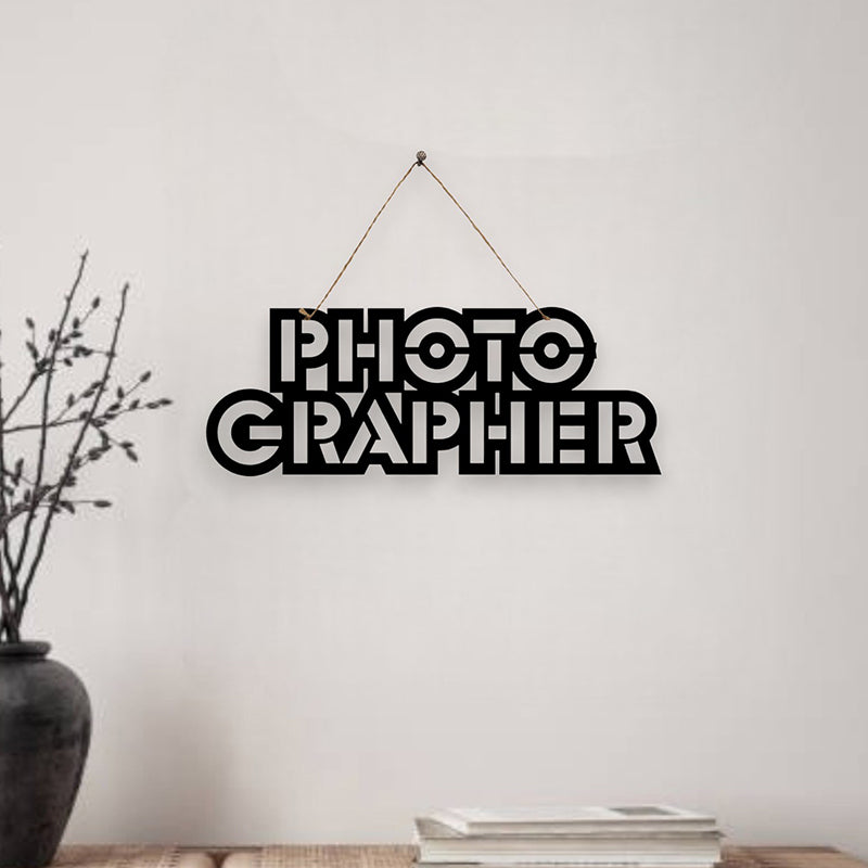 Photographer Mild Steel Wall Accent