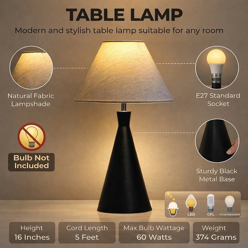 SolidMuse Metal Table Lamp - Beige media 5
