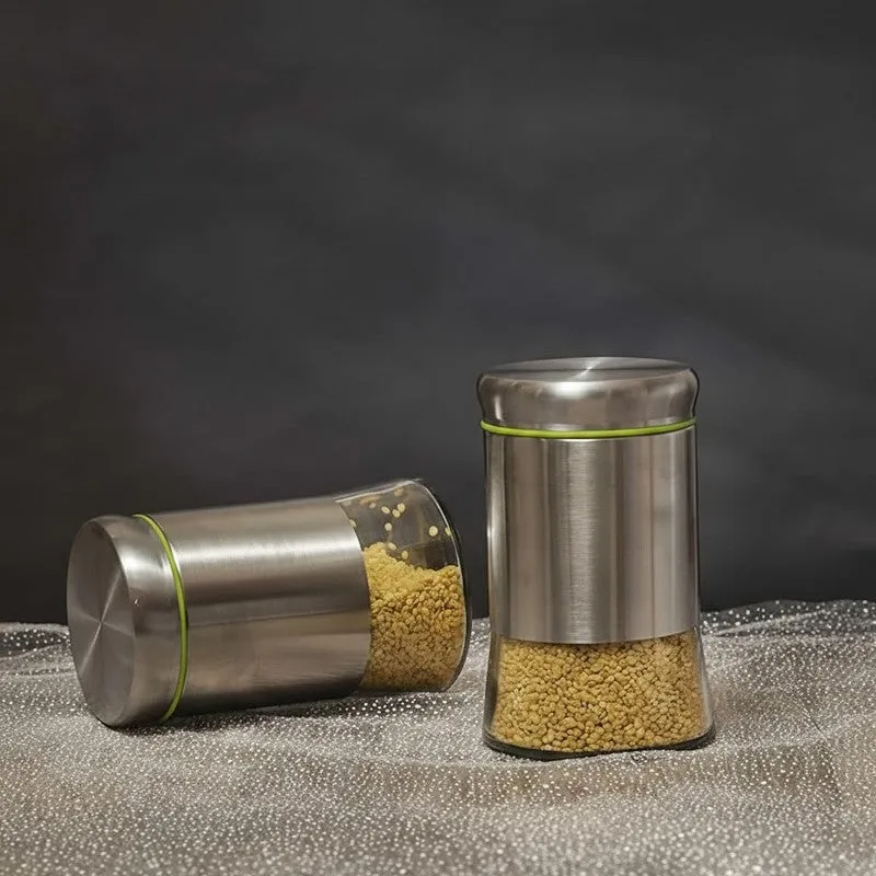 Clear Nest Stainless Steel Jar (550 mL Each) - Set Of Six media 7