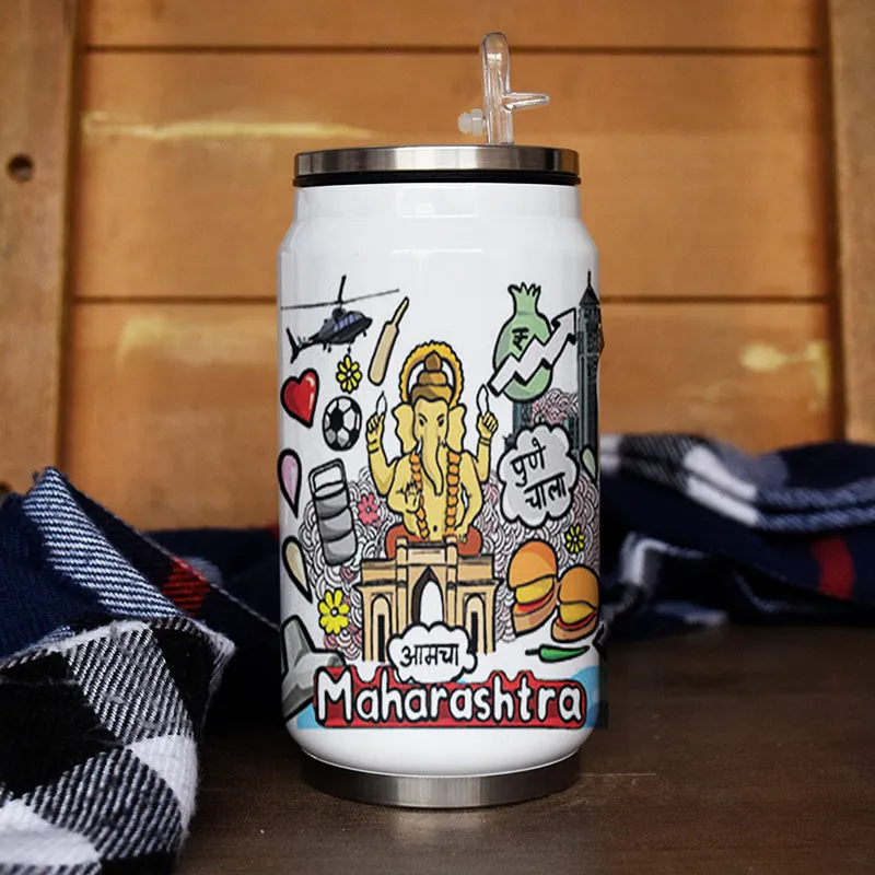 Magnificent Maharashtra Steel Sipper - 350 mL media 1