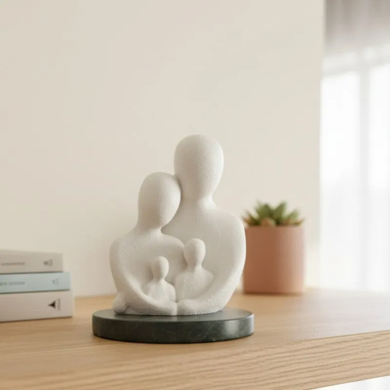 Unity Family Resin Showpiece - White media 1