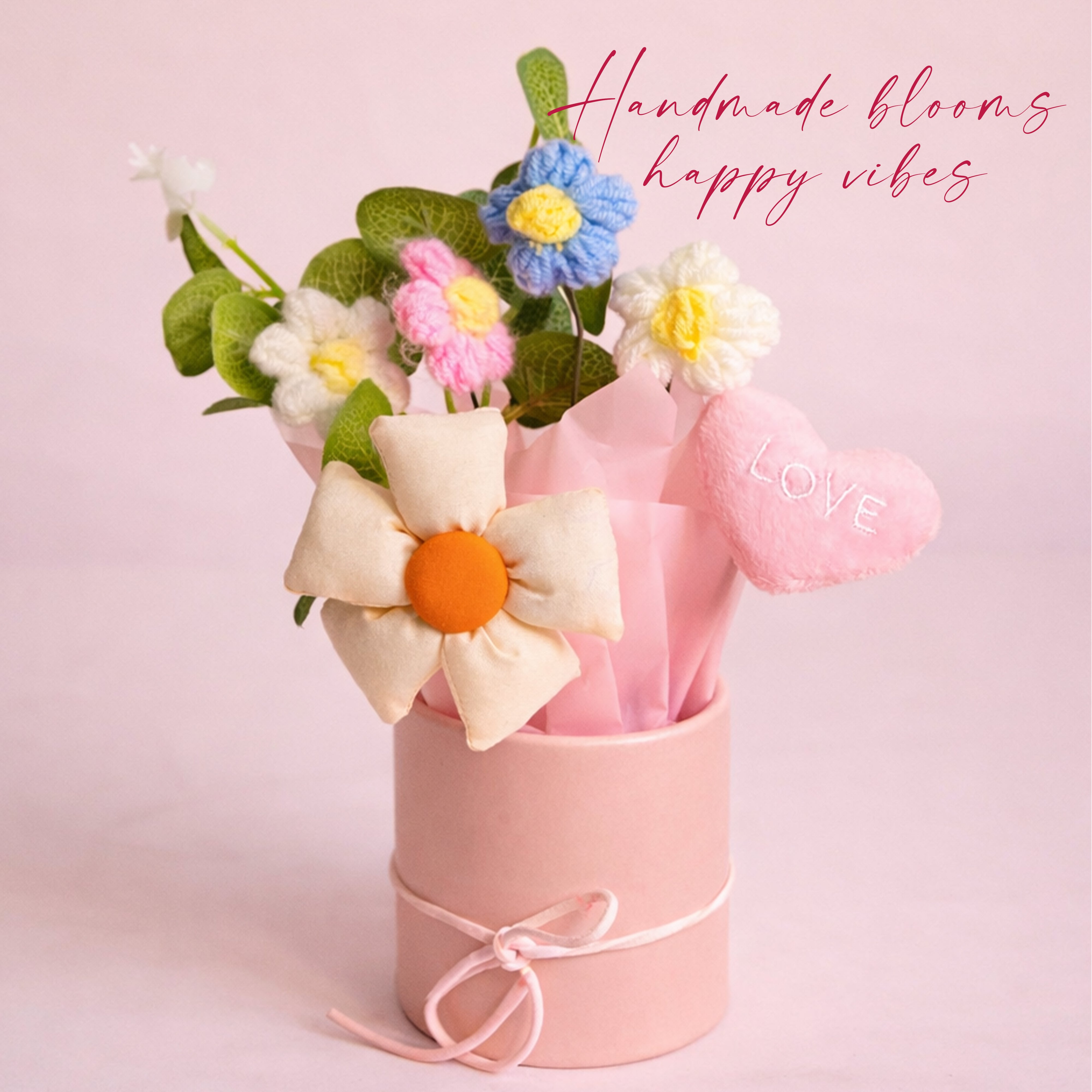 CylSprout Artificial Flower With Vase - Pink media 3