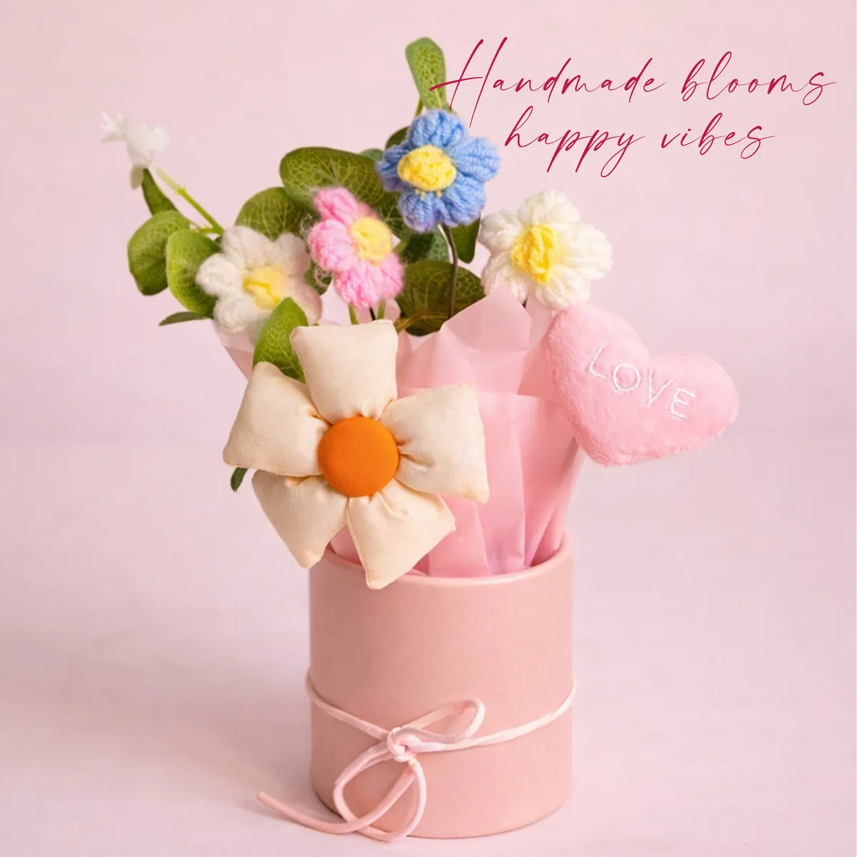 CylSprout Artificial Flower With Vase - Pink media 3