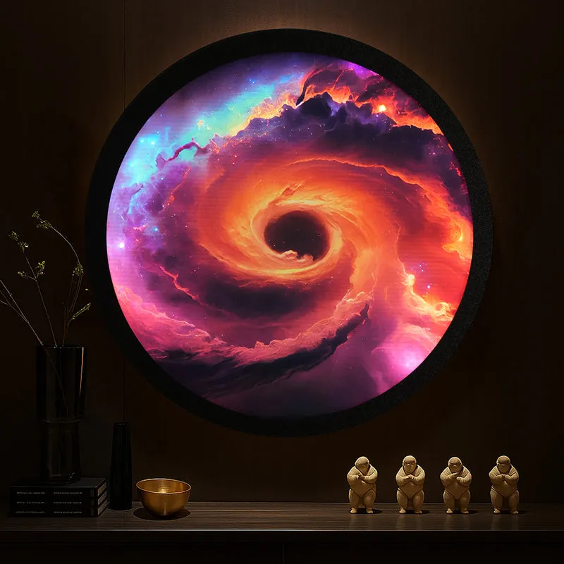 Cosmic Whirl Backlit Wall Art media 5