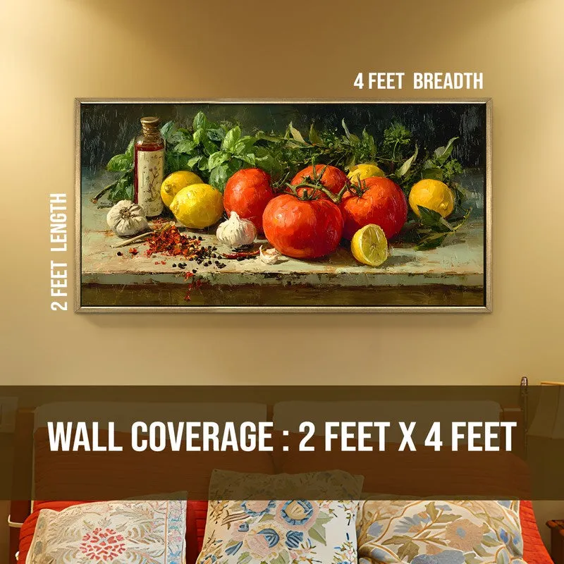 Harvested Canvas Wall Painting With Frame media 8