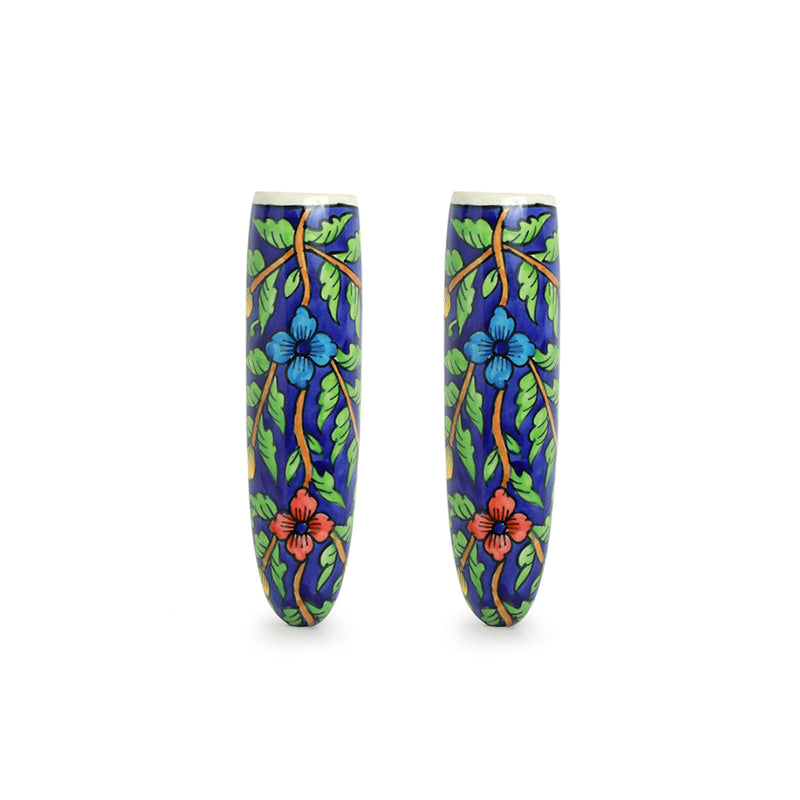 Bloom Lamo Handpainted Wall Planter - Set Of Two media 3